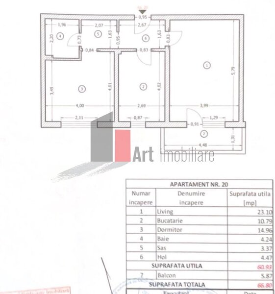 De vanzare apartament 2 camere Soseaua Salaj